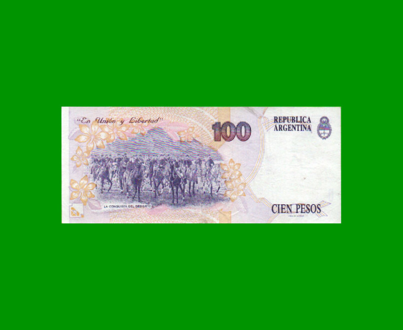 PESOS CONVERTIBLES 1er DISEÑO $100,00, BOT 3078 AÑO 1995, ESTADO EXCELENTE- .- - Imagen 2