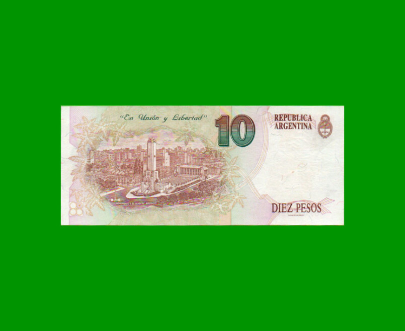 PESOS CONVERTIBLES 1er DISEÑO $10,00, BOT 3042, AÑO 1994, ESTADO EXCELENTE+.- - Imagen 2