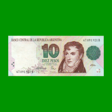 PESOS CONVERTIBLES 1er DISEÑO $10,00, BOT 3042, AÑO 1994, ESTADO EXCELENTE+.-