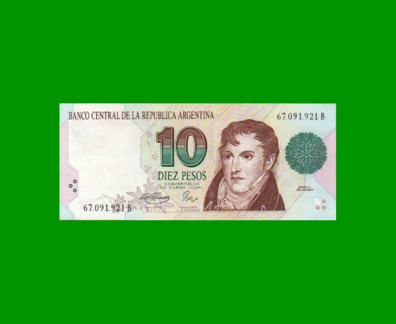 PESOS CONVERTIBLES 1er DISEÑO $10,00, BOT 3042, AÑO 1994, ESTADO EXCELENTE+.-