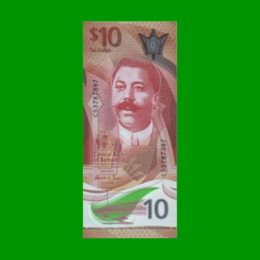 BILLETE DE BARBADOS 10 DOLARES, PICK 82, AÑO 2022, ESTADO SIN CIRCULAR.-