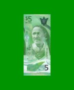 BILLETE DE BARBADOS 5 DOLARES, PICK 81, AÑO 2022, ESTADO SIN CIRCULAR.-