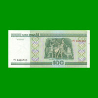 BILLETE DE BIELORUSIA 100 RUBLOS, PICK 26, ESTADO SIN CIRCULAR.-