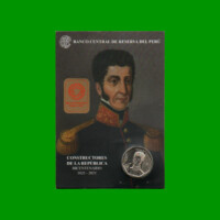 PERU, MONEDA EN BLISTER, 1 SOL, JOSÉ DE LA MAR Y CORTÁZAR, CONMEMORATIVA, AÑO 2023, ESTADO NUEVA.-