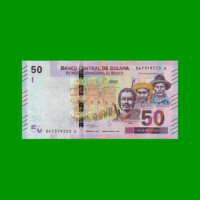 BILLETE DE BOLIVIA 50 BOLIVIANOS, PICK NEW, AÑO 1986 (2018), ESTADO SIN CIRCULAR.-