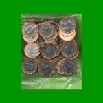 BOLSA DE (50) MONEDAS DE BRASIL, 1 REAL, AÑO 2015, CONMEMORATIVA VOLEY, ESTADO NUEVAS.-