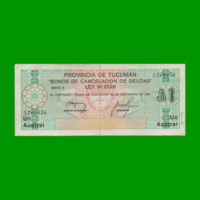 BONO DE TUCUMAN 1,00 AUSTRAL, EC 098, AÑO 1987, ESTADO MUY BUENO.-
