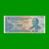 BONO DE ENTRE RIOS $ 2,00, EC 330, AÑO 01/10/2001, ESTADO BUENO+ .
