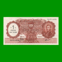 MONEDA NACIONAL $100,00 RESELLADO A $1,00 PESOS LEY 18.188, BOT 2201, AÑO 1969, ESTADO EXCELENTE- .-