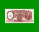 MONEDA NACIONAL $100,00 RESELLADO A $1,00 PESOS LEY 18.188, BOT 2203, AÑO 1969, ESTADO SIN CIRCULAR.-