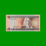 BILLETE DE LITUANIA 1 VIENAS LITAS, BOT 53, AÑO 1994 ESTADO MUY BUENO.-