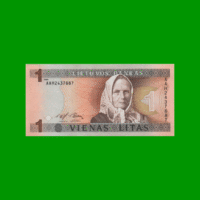 BILLETE DE LITUANIA 1 VIENAS LITAS, BOT 53, AÑO 1994 ESTADO MUY BUENO.-