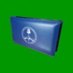 CARPETA C/ LOGO APNA, PARA BILLETES INDIVIDUALES, MARCA V K Nº 0 (14x23cm), NUEVA.-