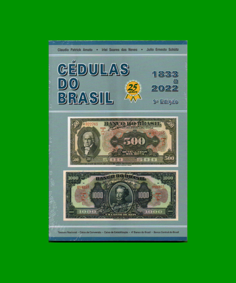 CATALOGO DE BILLETES DE BRASIL, 9° EDICCION, AÑO 1833/2022, NUEVO.-