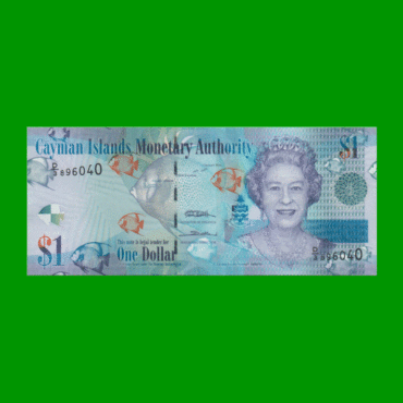 BILLETE DE ISLAS CAYMAN 1 DOLAR, PICK 38c, ESTADO SIN CIRCULAR.-