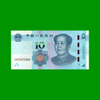 BILLETE DE CHINA 10 YUAN, PICK 914, AÑO 2019, ESTADO SIN CIRCULAR.-