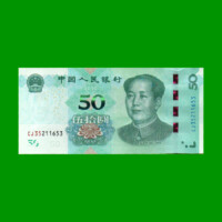 BILLETE DE CHINA 50 YUAN, PICK 916, AÑO 2019, ESTADO SIN CIRCULAR.-