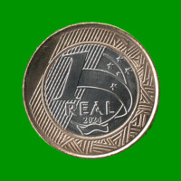 MONEDA DE BRASIL 1 REAL BIMETALICA, CONMEMORATIVA, AÑO 2024, ESTADO NUEVA.-