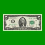 REPOSICION BILLETE DE EEUU 2,00 DOLAR, SELLO VERDE, PICK 545R, ESTADO SIN CIRCULAR.-