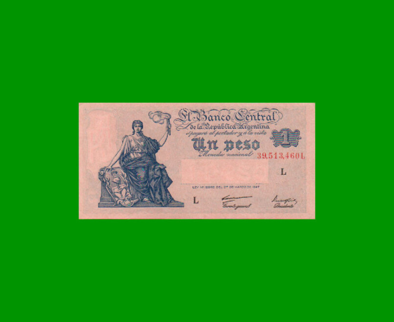 EL PROGRESO $ 1,00, BOT 1835, AÑO 1948, ESTADO SIN CIRCULAR .-