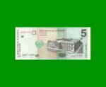 BILLETE DE EL SALVADOR 5 COLONES, PICK 147, AÑO 1998 ESTADO SIN CIRCULAR.- - Imagen 2
