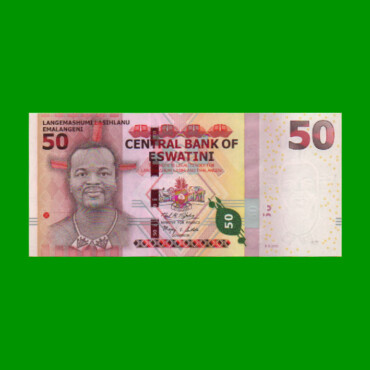 BILLETE DE ESWATINI 50 EMALANGENI, PICK NEW, AÑO 2018 ESTADO SIN CIRCULAR.-