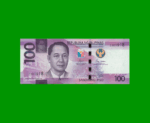BILLETE DE FILIPINAS 100 PISO, PICK 225, AÑO 2022, ESTADO SIN CIRCULAR.-