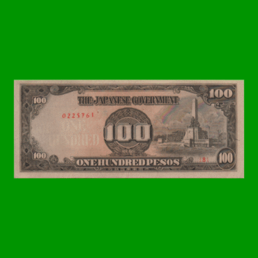 BILLETE DE FILIPINAS 100 PESOS, PICK 112, AÑO 1943, ESTADO SIN CIRCULAR.-