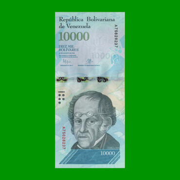 BILLETE DE VENEZUELA 10.000 BOLIVARES, PICK 98, AÑO 2017, ESTADO SIN CIRCULAR.-