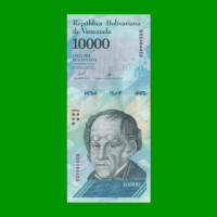 BILLETE DE VENEZUELA 10.000 BOLIVARES, PICK 98, AÑO 2016, ESTADO SIN CIRCULAR.-
