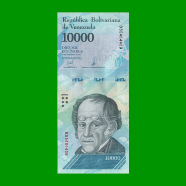 BILLETE DE VENEZUELA 10.000 BOLIVARES, PICK 98, AÑO 2016, ESTADO SIN CIRCULAR.-