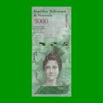 BILLETE DE VENEZUELA 5.000 BOLIVARES, PICK 97, AÑO 2017, ESTADO SIN CIRCULAR.-