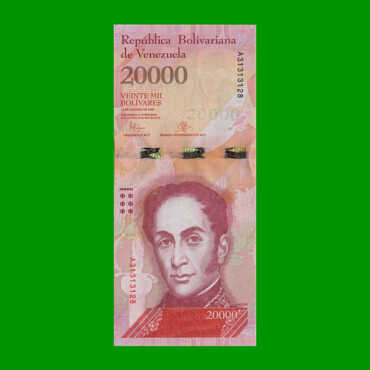 BILLETE DE VENEZUELA 20.000 BOLIVARES, PICK 99, AÑO 2017, ESTADO SIN CIRCULAR.-