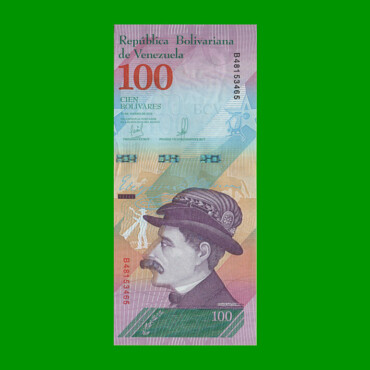 BILLETE DE VENEZUELA 100 BOLIVARES, PICK 106, AÑO 2018, ESTADO SIN CIRCULAR.-