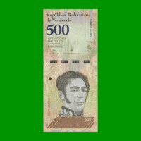 BILLETE DE VENEZUELA 500 BOLIVARES, PICK 108, AÑO 2018, ESTADO EXCELENTE+. -