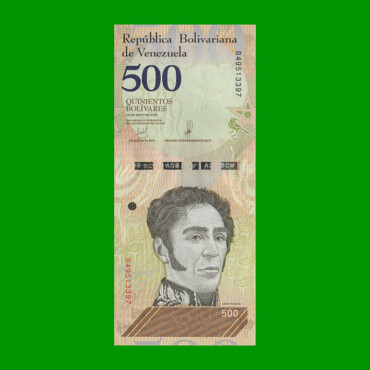 BILLETE DE VENEZUELA 500 BOLIVARES, PICK 108, AÑO 2018, ESTADO SIN CIRCULAR. -