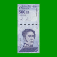 BILLETE DE VENEZUELA 500.000 BOLIVARES, PICK NEW, AÑO 2020, ESTADO SIN CIRCULAR.-
