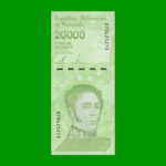 BILLETE DE VENEZUELA 20.000 BOLIVARES, PICK 110, AÑO 2019, ESTADO SIN CIRCULAR. -