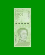 BILLETE DE VENEZUELA 20.000 BOLIVARES, PICK 110, AÑO 2019, ESTADO SIN CIRCULAR. -