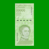 BILLETE DE VENEZUELA 20.000 BOLIVARES, PICK 110, AÑO 2019, ESTADO SIN CIRCULAR. -