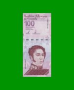 BILLETE DE VENEZUELA 100 BOLIVARES, PICK 119, AÑO 2021, ESTADO SIN CIRCULAR.-