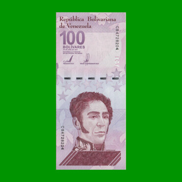 BILLETE DE VENEZUELA 100 BOLIVARES, PICK 119, AÑO 2021, ESTADO SIN CIRCULAR.-