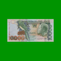 BILLETE DE SANTO TOME & PRINCIPE 10.000 DOBRAS, PICK 66, AÑO 2004, ESTADO SIN CIRCULAR.-