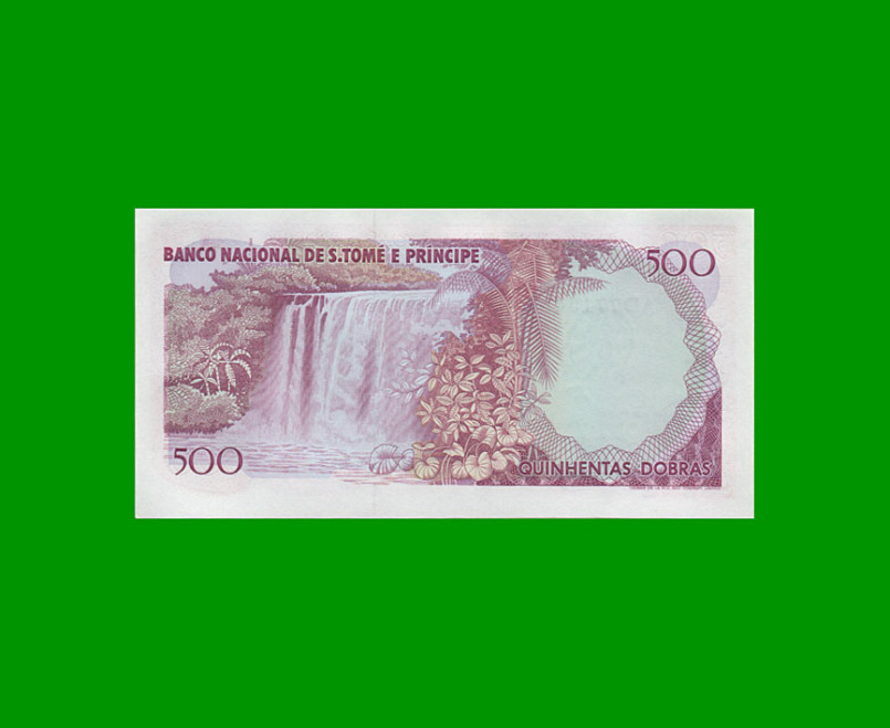 BILLETE DE SANTO TOME & PRINCIPE 500 DOBRAS, PICK 61, AÑO 1989, ESTADO SIN CIRCULAR.- - Imagen 2