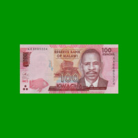 BILLETE DE MALAWI 100 KWACHA, PICK 65, AÑO 2014 ESTADO SIN CIRCULAR.-