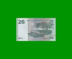 BILLETE DE CONGO 20 FRANCOS, PICK 83, AÑO 1997, ESTADO SIN CIRCULAR.- - Imagen 3