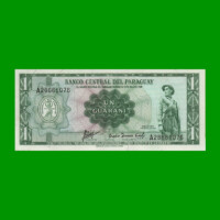 BILLETE DE PARAGUAY 1 GUARANI, PICK 193b, ESTADO SIN CIRCULAR.-