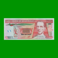 BILLETE DE GUATEMALA 10 QUETZALES PICK 125, AÑO 2012, ESTADO SIN CIRCULAR.-