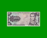 BILLETE DE VENEZUELA 10 BOLIVARES, PICK 60, AÑO 1981, ESTADO SIN CIRCULAR.-