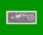 BILLETE DE VENEZUELA 10 BOLIVARES, PICK 61d, AÑO 1995, ESTADO SIN CIRCULAR.- - Imagen 2